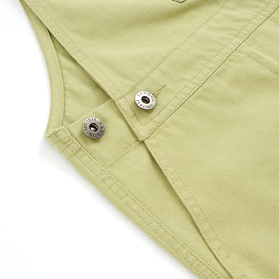 KANGOL袋鼠水洗吊帶短褲-蘋果綠7