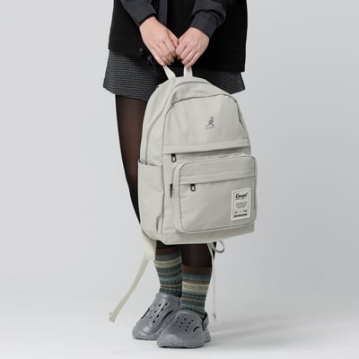 KANGOL袋鼠基本後背包-綠(男女共款)4