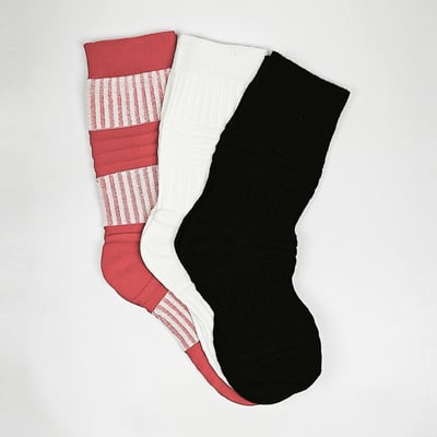 AKIBO潮流彈力中筒襪(三件組)-中性款