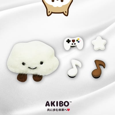 AKIBO星雲樂章款洞洞鞋扣(五件組)