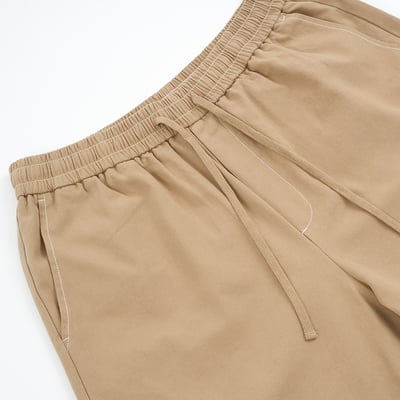 KANGOL袋鼠中性水洗五分褲-卡其6