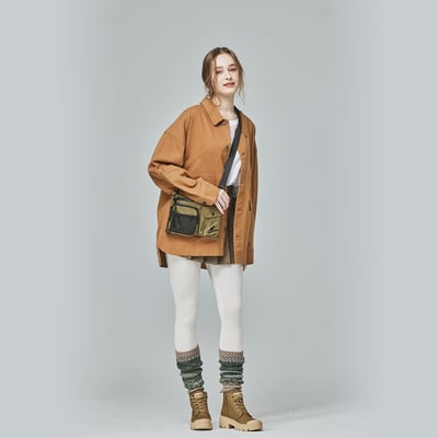 KANGOL袋鼠復古口袋襯衫外套-卡其6