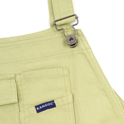 KANGOL袋鼠水洗吊帶短褲-蘋果綠8