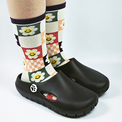 【買1送1】AKIBO巧巴達勃肯鞋-經典黑(中性款、雲朵感、輕量、耐走、防水) / 內附AKIBO品牌鞋扣1個。現在買再送鞋扣組(不挑款)7