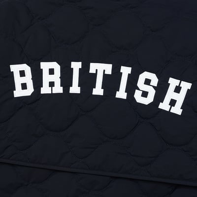 KANGOL袋鼠水波紋鋪棉外套-深藍10