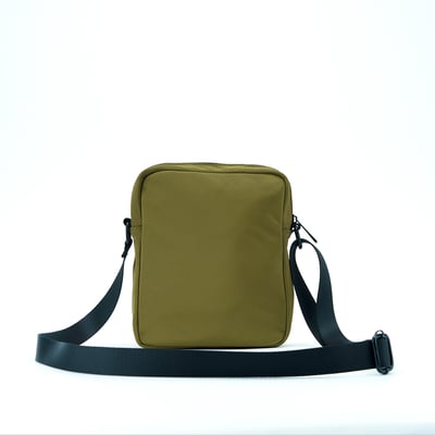 NCAA密西根大學Michigan工裝雙口袋側背包-綠6