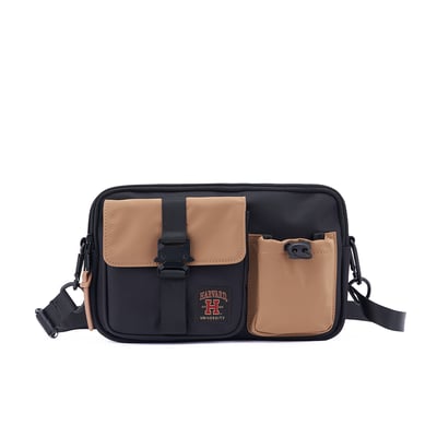 NCAAA哈佛大學Harvard工裝風機能側背包-卡其1