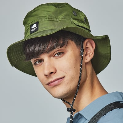 SCANDINAVIAN FOREST北歐小刺蝟戶外漁夫帽-軍綠