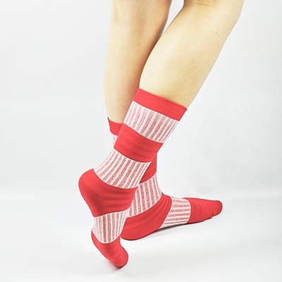 AKIBO潮流彈力中筒襪(三件組)-中性款