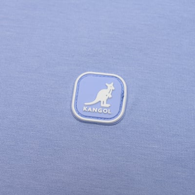 KANGOL袋鼠女款小Logo圓領T-藍7