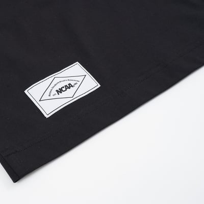 NCAA基本涼感變形蟲棉T-黑8