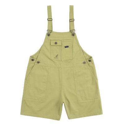 KANGOL袋鼠水洗吊帶短褲-蘋果綠4