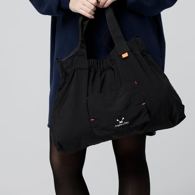 Angelia&Pets輕防撥水水餃包-黑4