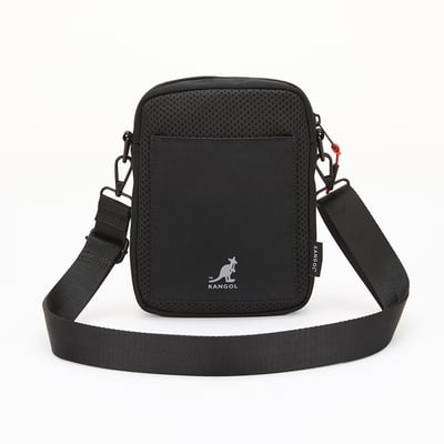 KANGOL袋鼠側背尼龍相機包-黑(男女共款)7
