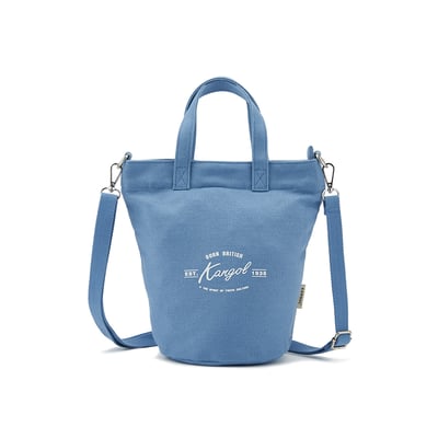 KANGOL帆布側背包-藍1