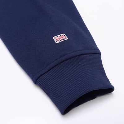 KANGOL袋鼠中性落肩大學T-深藍(男女共款)9