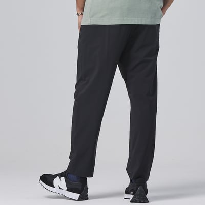 KANGOL袋鼠涼感高彈休閒長褲-黑2