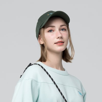 Angelia&Pets精緻刺繡動物老帽-橄欖(男女共款)3