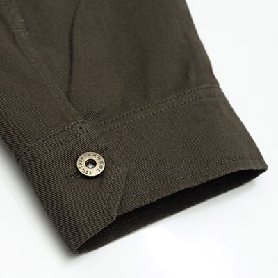 KANGOL袋鼠復古口袋襯衫外套-鐵灰13