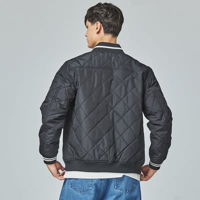 KANGOL袋鼠保暖鋪棉外套-黑4