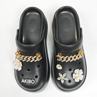 AKIBO金光閃閃款洞洞鞋扣 (六件組)3