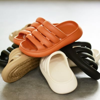 Angelia&Pets兩穿拖鞋-卡其(女款、雲朵感、輕量、兩穿、防水)13