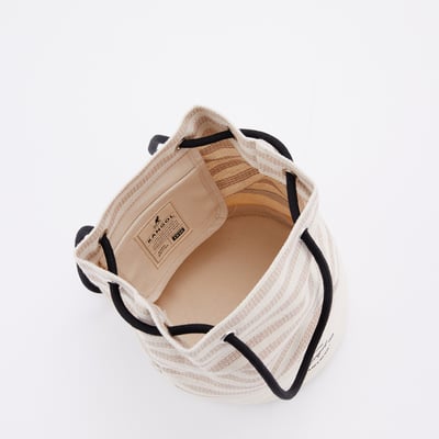 KANGOL袋鼠條紋水桶包-卡其13