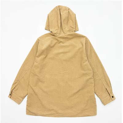 KANGOL袋鼠中性雙面燈芯絨防潑水外套-卡其(男女共款)11