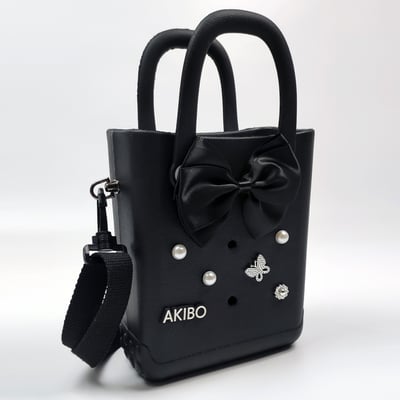 AKIBO珍珠蝴蝶款洞洞鞋扣 (六件組)