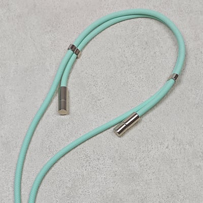 AKIBO時尚充電手機掛繩-蘋果綠(中性款、快充、可調節、耐磨、耐重、TYPE-C to TYPE-C) / 內附AKIBO品牌手機掛片1個5