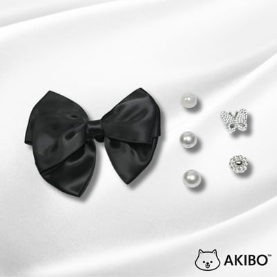 AKIBO珍珠蝴蝶款洞洞鞋扣 (六件組)