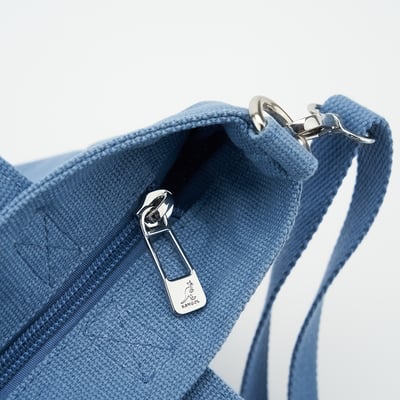 KANGOL帆布側背包-藍13