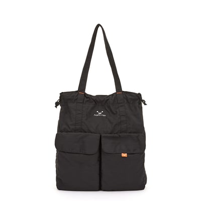 Angelia&Pets輕防撥水側肩包-黑1