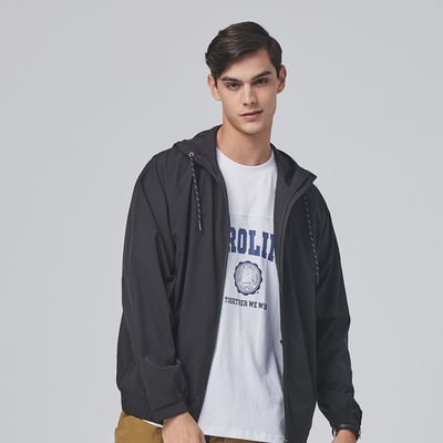 KANGOL男款透氣機能外套-黑4