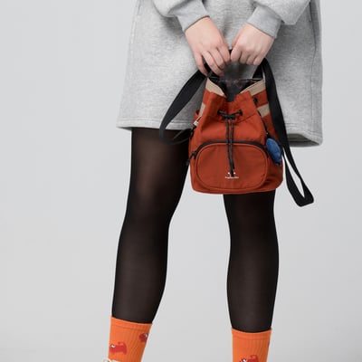 Angelia&Pets輕防撥水束包-深橘2