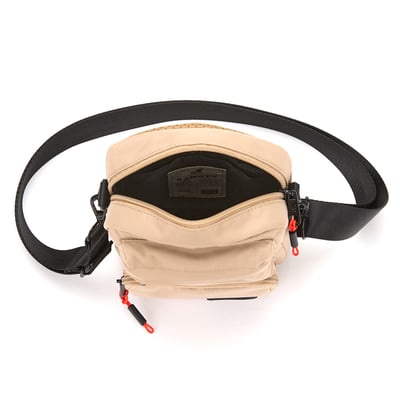 KANGOL袋鼠側背尼龍相機包-卡其(男女共款)12
