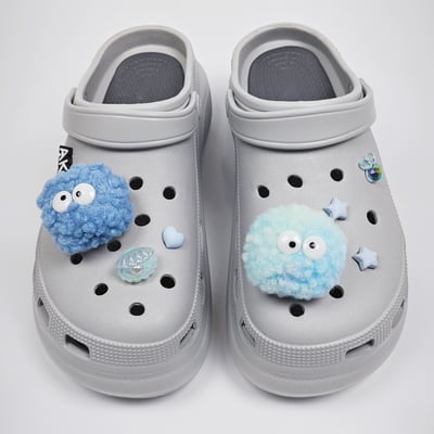 AKIBO清新藍調款洞洞鞋扣 (七件組)