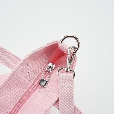 KANGOL帆布側背包-粉8