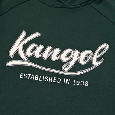 KANGOL袋鼠連帽洋裝-深綠10