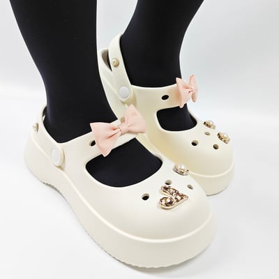 AKIBO珍珠花卉款洞洞鞋扣 (九件組)