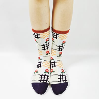 AKIBO格趣派對中筒襪(三件組)-中性款