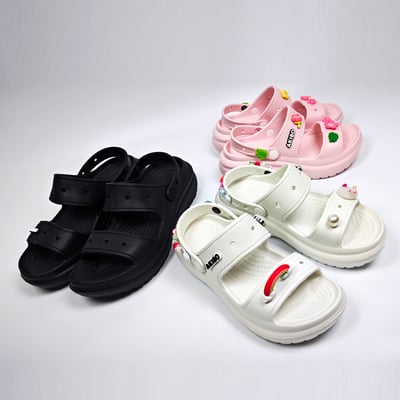 【買1送1】AKIBO千層洞洞鞋-櫻花粉(女款、耐走、兩穿、防水) / 內附AKIBO品牌鞋扣1個。現在買再送鞋扣組(不挑款)20