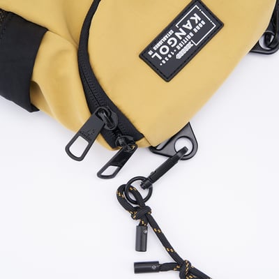 KANGOL水洗尼龍小側包-黃5