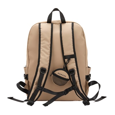 KANGOL袋鼠多功能後背包-卡其(男女共款)8