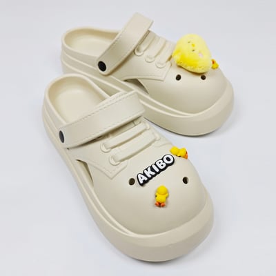 AKIBO黃色小鴨款洞洞鞋扣(五件組)