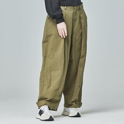 KANGOL袋鼠個性氣球長褲-綠2