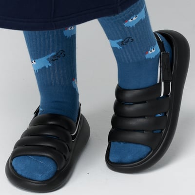 Angelia&Pets兩穿拖鞋-經典黑(女款、雲朵感、輕量、兩穿、防水)1