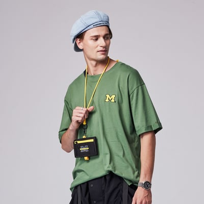 NCAA密西根大學Michigan頸掛零錢包-黑3