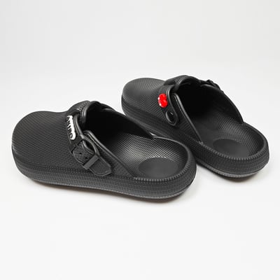 【買1送1】AKIBO潮流耐走勃肯鞋-經典黑(中性款、輕量、耐走、防水) / 內附AKIBO品牌鞋扣1個。現在買再送鞋扣組(不挑款)4