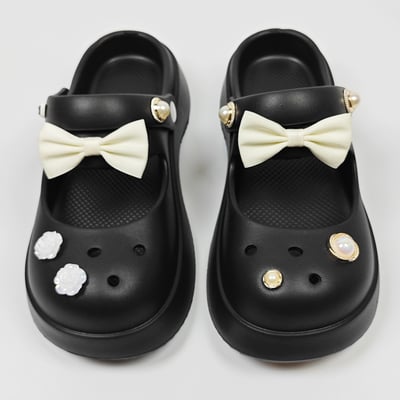 AKIBO典雅珍珠款洞洞鞋扣 (九件組)